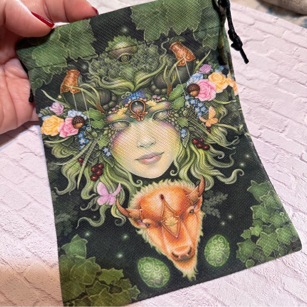 Forest Goddess Tarot Drawstring Bag - Picture 3 of 3